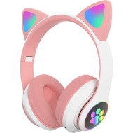 Навушники VOLTRONIC Cat Ear VZV-23M LED Pink