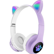 Навушники VOLTRONIC Cat Ear VZV-23M LED Purple