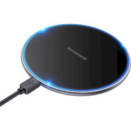 Беспроводное зарядное устройство BOROFONE BQ3 Pro 15W Ultra Slim Wireless Fast Charger Black