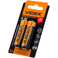 Батарейка VIDEX Super Heavy Duty AA 850mAh 2шт/уп (R6P/AA 2PCS SB)