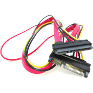 Кабель SATA Slimline 7+15-pin (M/F) 30см (S0703)