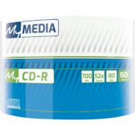 CD-R MYMEDIA Printable 700MB 52x 50pcs/wrap (69206)