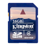 Карта памяти KINGSTON SDHC 16GB Class 4 (SD4/16GB)