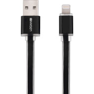 Кабель LOGAN USB 2.0 AM/Lightning 1м Black
