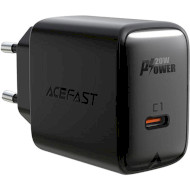 Зарядное устройство ACEFAST A1 Fast Charge Wall Charger 20W (1xUSB-C, PD3.0) Black