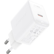 Зарядний пристрій ACEFAST A21 Fast Charge Wall Charger GaN 30W (1xUSB-C, PD3.0) White