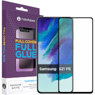 Захисне скло MAKE Full Cover Full Glue для Galaxy S21 FE (MGF-SS21FE)