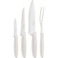 Набор кухонных ножей TRAMONTINA Plenus White 4пр (23498/331)