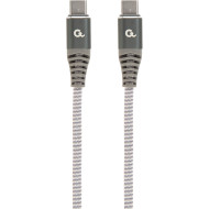 Кабель CABLEXPERT Premium USB 2.0 Type-C/Type-C PD 100W 1.5м Gray (CC-USB2B-CMCM100-1.5M)