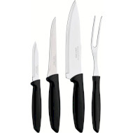 Набор кухонных ножей TRAMONTINA Plenus Black 4пр (23498/031)