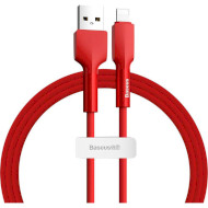 Кабель BASEUS Silica Gel Cable USB for Lightning 1м Red (CALGJ-09)
