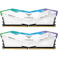 Модуль пам'яті TEAM T-Force Delta RGB White DDR5 6400MHz 32GB Kit 2x16GB (FF4D532G6400HC40BDC01)