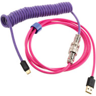 Кабель для ігрової клавіатури DUCKY Premicord Coiled Keyboard Cable Joker Purple USB-A to USB-C 1.5m (DKCC-JKCNC1)