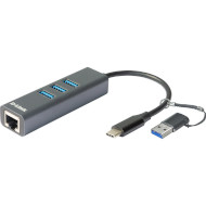 Мережевий адаптер з USB хабом D-LINK DUB-2332