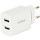 Зарядний пристрій ENERGENIE 2xUSB-A, 2.1A White (EG-U2C2A-03-W)