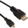 Кабель RASPBERRY PI Micro-HDMI to HDMI 2.0, 1.5m Black (RA557)