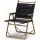 Кресло кемпинговое NATUREHIKE Outdoor Wooden Grain Aluminum Folding Chair Black (NH19Y002-D)