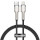 Кабель BASEUS Cafule Metal Data Cable Type-C to Lightning PD 20W 0.25м Black (CATLJK-01)