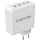 Зарядний пристрій CANYON H-100 GaN 2xUSB-C, 2xUSB-A, PD3.0, QC3.0, 100W White (CND-CHA100W01)