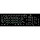 Наклейки на клавиатуру XOKO чёрные с зелёными и белыми буквами, EN/UA/RU, 109keys (XK-KB-STCK-BG)