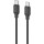 Кабель 2E USB Type-C/USB-C Glow 1м Black (2E-CCCC-BL)