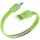 Кабель Data Charging Line Micro-USB 0.2м Green (S0609)