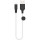 Кабель HOCO X21 Plus USB-A to Lightning 0.25м Black/White