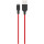 Кабель HOCO X21 Plus USB-A to Lightning 1м Black/Red