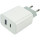 Зарядний пристрій MIBRAND MI-33 GaN Travel Charger USB-A, USB-C White (MIWC/33UCW)