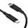 Кабель CHOETECH USB4 Type-C to Type-C 40Gbps PD100W 8K60Hz 0.8м Black (XCC-1028-BK)