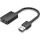 Внешняя звуковая карта VENTION CDY Dual Port USB Sound Card 2.0 Black (CDYB0)