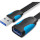 Кабель-удлинитель VENTION USB 3.0 AM/AF Flat Cable 3м Black (VAS-A13-B300)