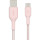 Кабель BELKIN Boost Up Charge USB-C to USB-A Cable + Strap OEM 1.5м Pink (F2CU075-05-C00-OEM)