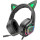 Наушники геймерские HOCO W107 Cute Cat Ears Elf Black