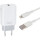 Зарядний пристрій XO L85D 1xUSB-A, QC3.0, 18W White w/Lightning cable (L85D+L)