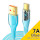 Кабель ESSAGER Interstellar Transparent Design Charging Cable USB-A to Type-C 100W 1м Blue (EXCT-XJ03-P)