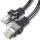 Патч-корд ESSAGER TopSpeed Ethernet Round Cable F/UTP Cat.6 1м Black (EXCWXY-JS01)