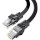 Патч-корд плоский ESSAGER TopSpeed Ethernet Flat Cable STP Cat.6 3м Black (EXCWXB-JSC01)