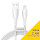 Кабель ESSAGER Rainbow Fast Charging Cable 2.4A USB-A to Lightning 2м White (EXCL-CHA02)