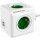 Мережевий розгалужувач ALLOCACOC PowerCube Original USB Green, 4 розетки, 2xUSB (1202GN/DEOUPC)