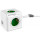 Подовжувач ALLOCACOC PowerCube Extended Green, 4 розетки, 2xUSB, 1.5м (1402GN/DEEUPC)