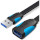 Кабель-подовжувач VENTION Flat USB AM/AF 3.0 Extension Cable 1.5м Black (VAS-A13-B150)
