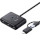 USB-хаб UGREEN CR113 4-in-1 USB 3.0 Data Hub Black (40850)