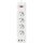 Мережевий фільтр MEILEPAI F24U White, 4 розетки, 1xUSB-C, 3xUSB, 2м