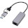 Мережевий адаптер CABLEXPERT USB3.1 + Type-C to Gigabit Network Adapter Gray (A-USB3AC-LAN-01)