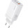 Зарядний пристрій USAMS US-CC180 Sandru 65W 3 Ports GaN Fast Charger White (CC180TC02)