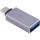 Адаптер OTG USB3.1 Type-C/USB AF Silver (S0673)