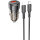 Автомобільний зарядний пристрій BOROFONE BZ20 Smart 1xUSB-A, 1xUSB-C, PD20W, QC3.0, 38W Black w/Type-C to Lightning cable