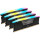 Модуль памяти CORSAIR Vengeance RGB Black DDR5 6000MHz 96GB Kit 4x24GB (CMH96GX5M4B6000C30)