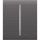 Кнопка для двухклавишного выключателя AJAX CenterButton 2-gang Gray